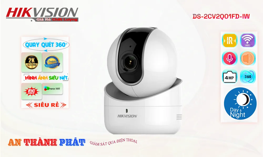 camera wifi hikvison DS-2CV2Q01FD-IW