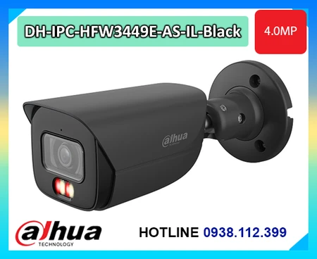 Lắp đặt camera Camera IP 4MP DAHUA DH-IPC-HFW3449E-AS-IL-Black