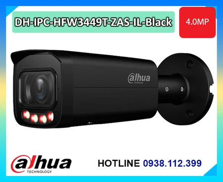 Lắp đặt camera Camera IP 4MP DAHUA DH-IPC-HFW3449T-ZAS-IL-Black