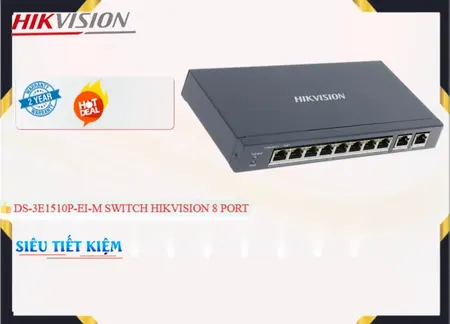 Lắp đặt camera Switch POE Hikvision DS-3E1510P-EI/M