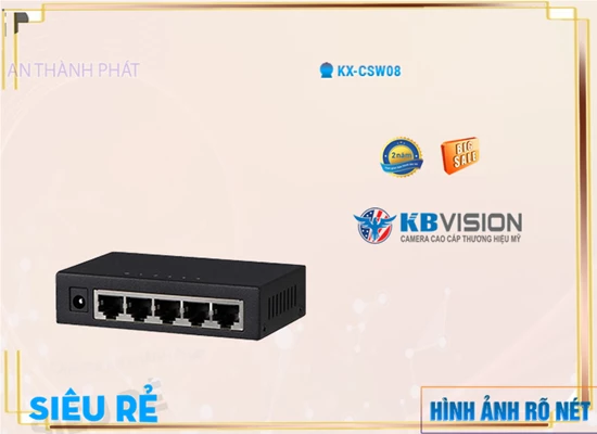 Lắp đặt camera Switch chia mạng KBvision KX-CSW08