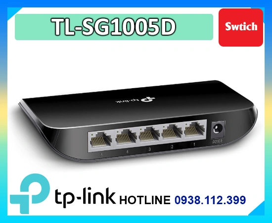 Lắp đặt camera Hub Mạng TP-Link TL-SG1005D