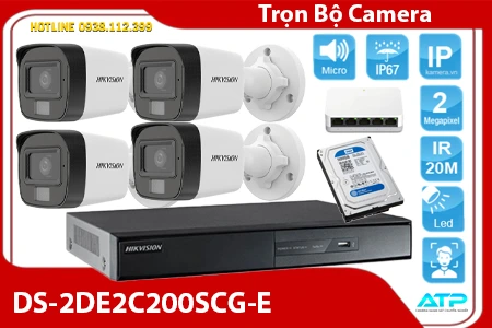 Lắp đặt camera Bộ 4 Camera Ngoài Trời Giá Rẻ