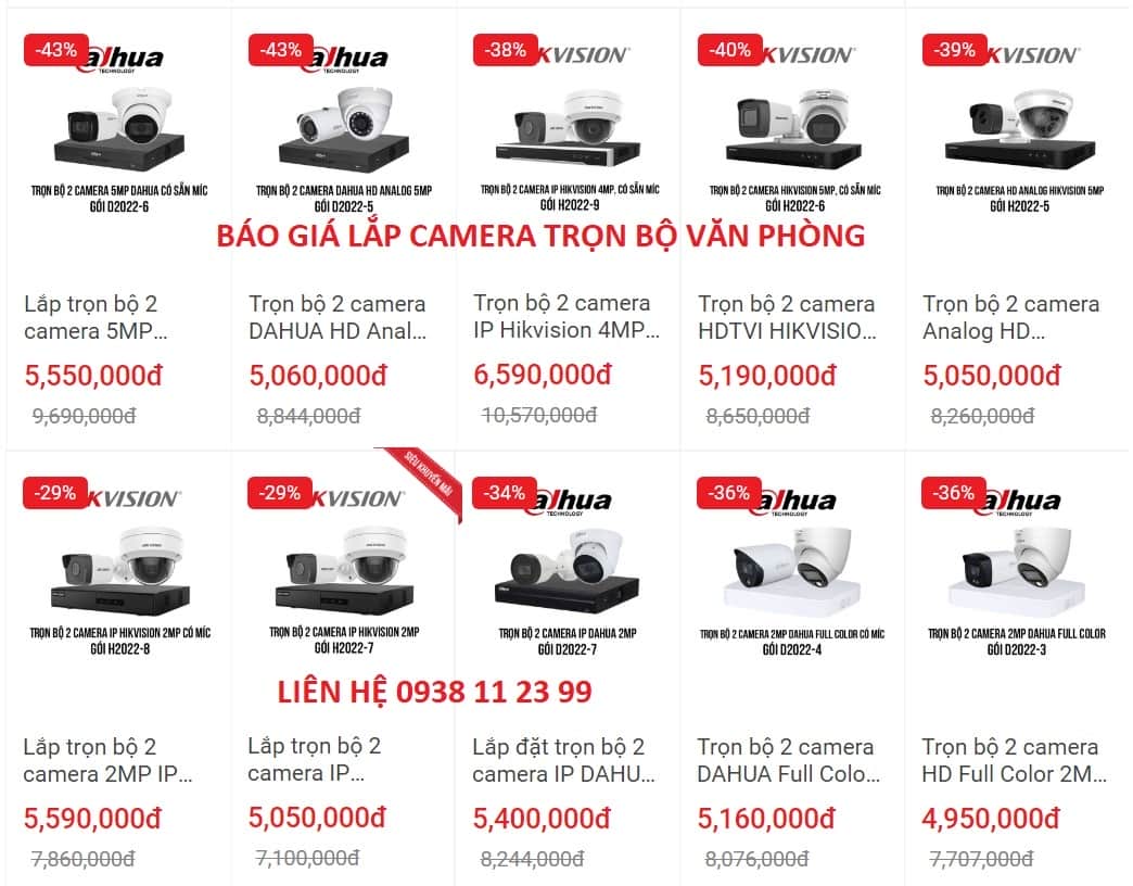 Tham Khảo Bộ Camera Văn Phòng
