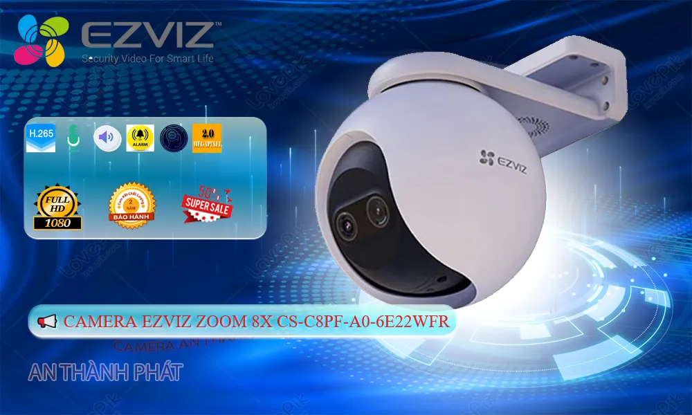 điểm nổi bật camera xoay 360 ngoài trời CS-C8PF-A0-6E22WFR