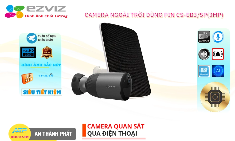 CS-EB3/SP(3MP) Camera Wifi Ezviz ✅