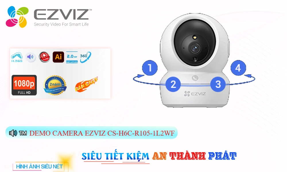 Camera Ezviz <b>CS-H6c-R105-1L2WF</b>