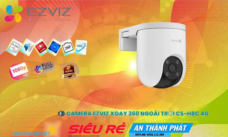 Camera CS-H8C (3MP,4G) Wifi Ezviz Chất Lượng