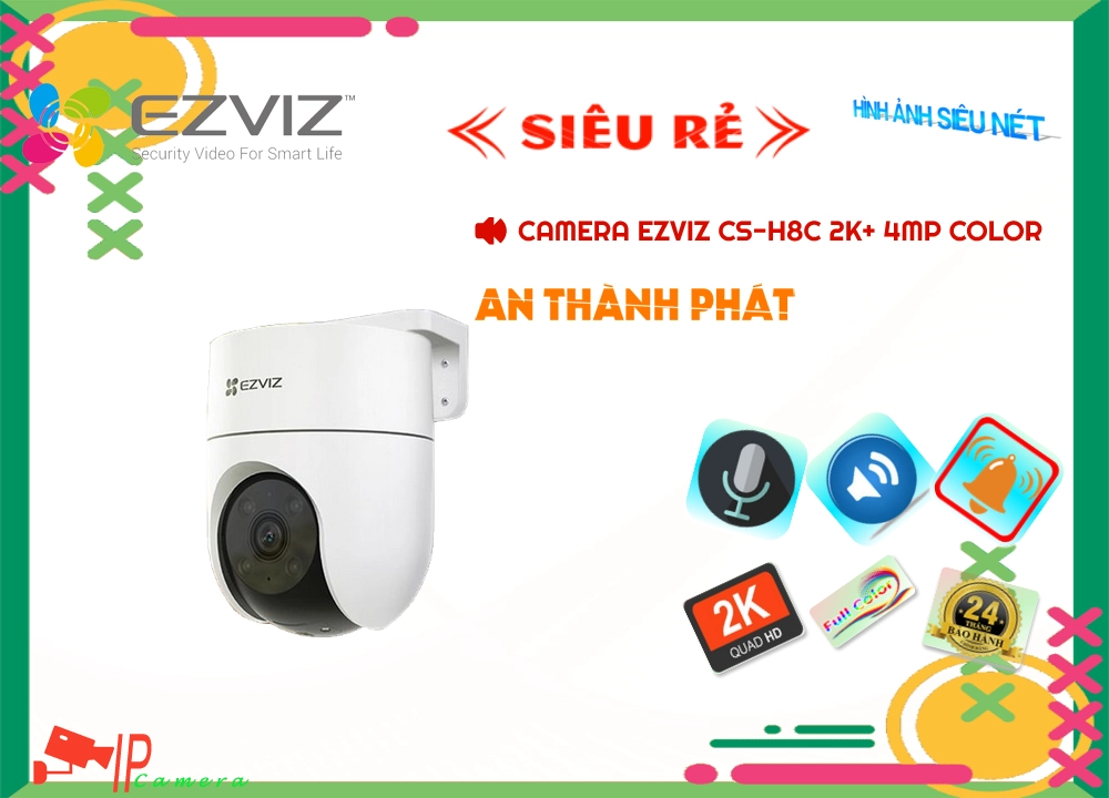 CS-H8C 2K+ 4MP Color Camera An Ninh Giá rẻ CS-H8C 2K+ 4MP Color Camera An Ninh Giá rẻ