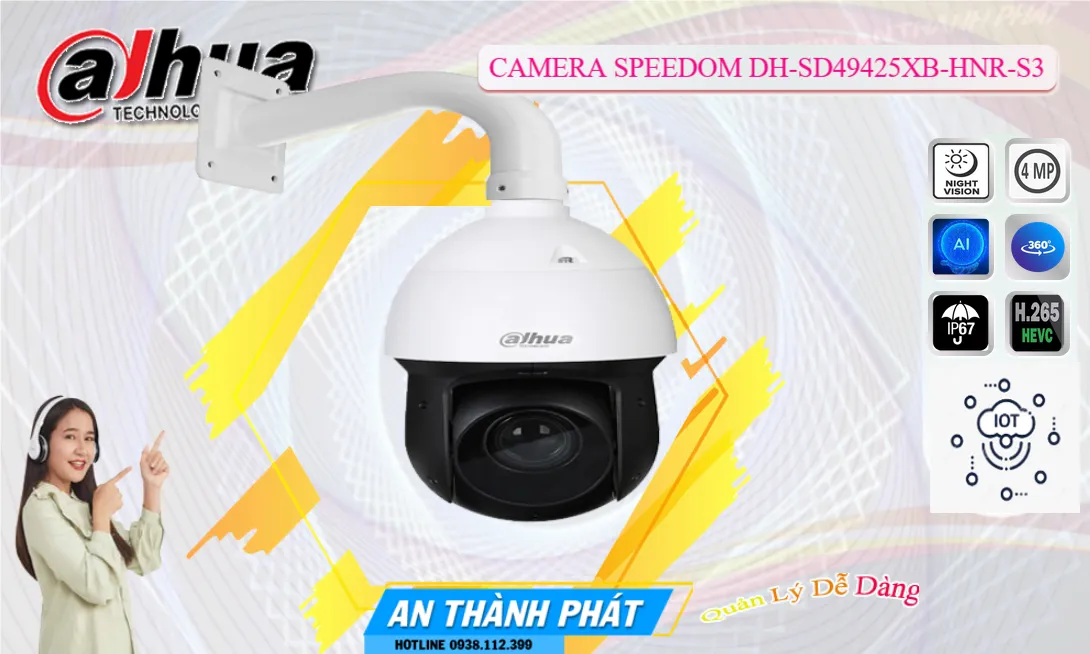 Camera Speedom DH-SD49425XB-HNR-S3