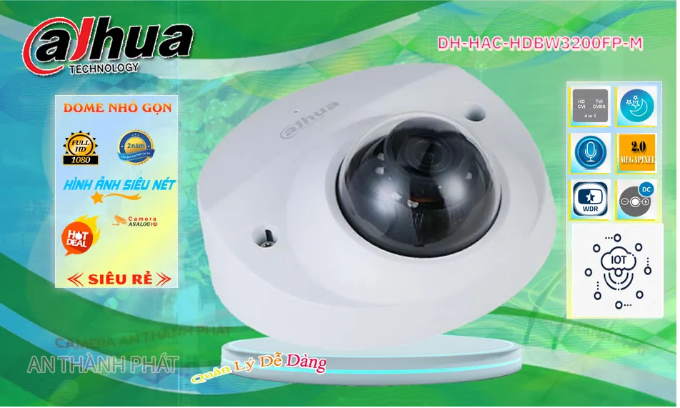 Camera An Ninh Dahua DH-HAC-HDBW3200FP-M Mẫu Đẹp Camera An Ninh Dahua DH-HAC-HDBW3200FP-M Mẫu Đẹp