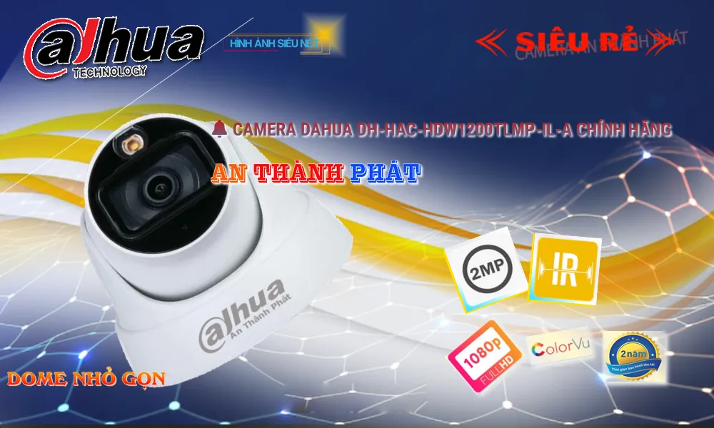 Camera Dahua Thiết kế Đẹp DH-HAC-HDW1200TLMP-IL-A Camera Dahua Thiết kế Đẹp DH-HAC-HDW1200TLMP-IL-A