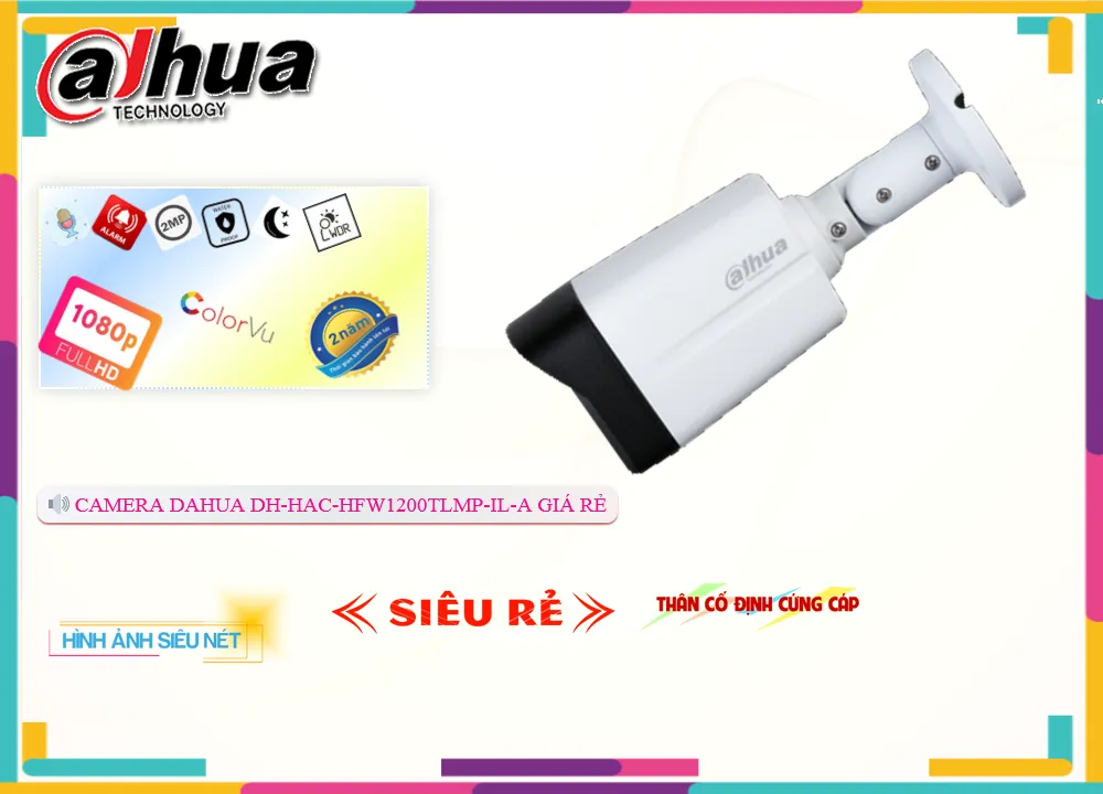 DH-HAC-HFW1200TLMP-IL-A Camera Giá rẻ Dahua ✪ DH-HAC-HFW1200TLMP-IL-A Camera Giá rẻ Dahua ✪