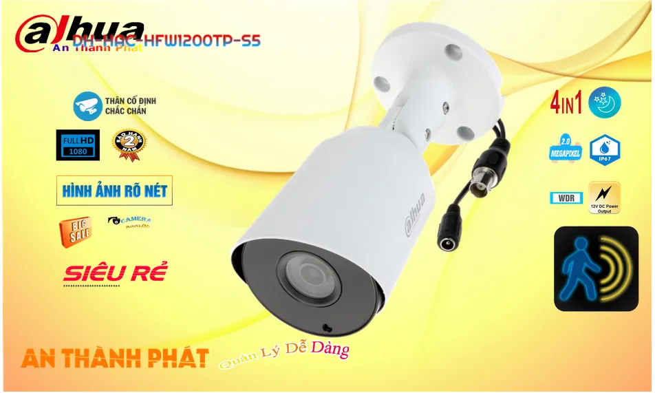 DH-HAC-HFW1200TP-S5 Camera Dahua