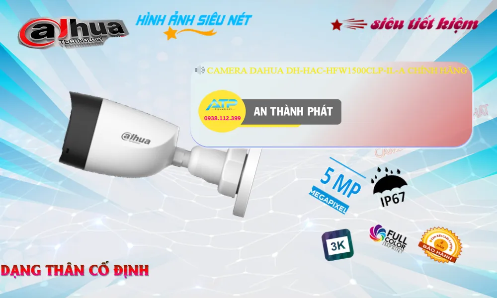 Camera An Ninh Dahua DH-HAC-HFW1500CLP-IL-A Tiết Kiệm Camera An Ninh Dahua DH-HAC-HFW1500CLP-IL-A Tiết Kiệm