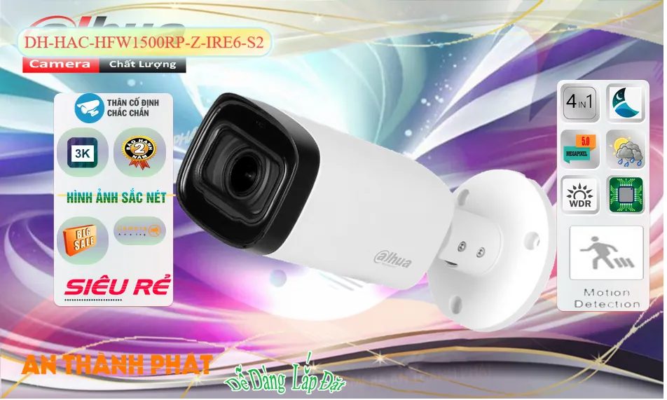 DH-HAC-HFW1500RP-Z-IRE6-S2 Camera Dahua Thiết kế Đẹp DH-HAC-HFW1500RP-Z-IRE6-S2 Camera Dahua Thiết kế Đẹp