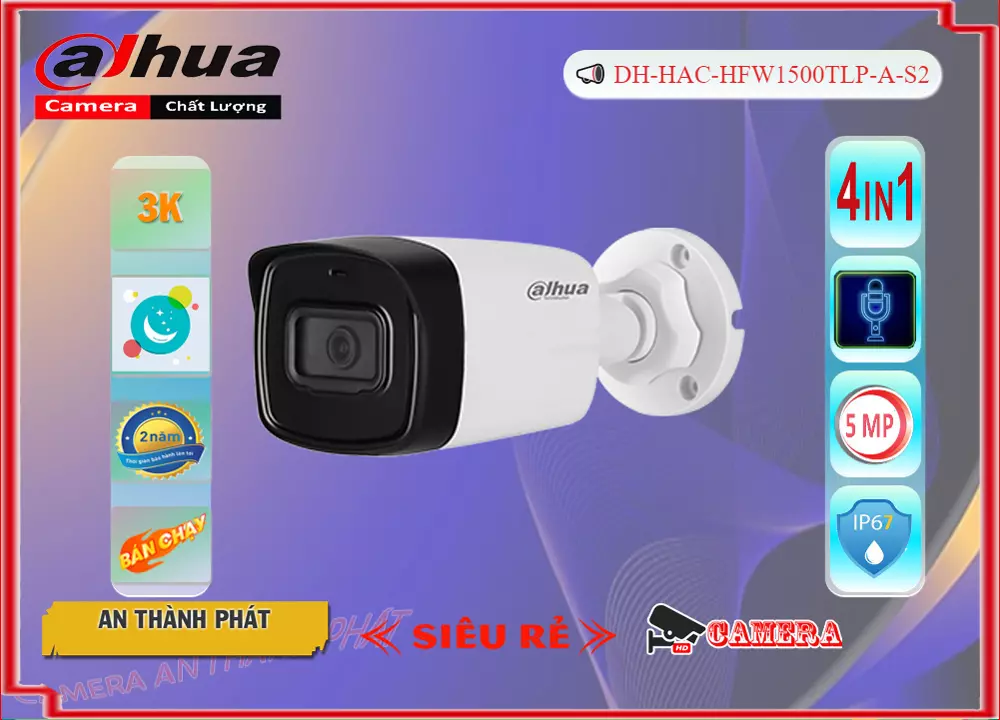 camera dahua 5 megapixel tích hợp nhiều tính năng hiện đại