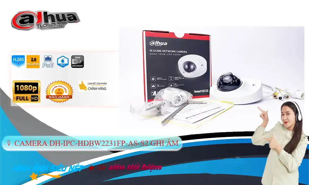 DH-IPC-HDBW2231FP-AS-S2 Camera An Ninh Dahua DH-IPC-HDBW2231FP-AS-S2 Camera An Ninh Dahua