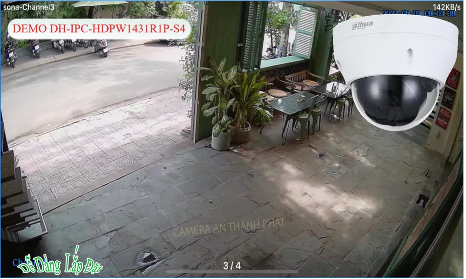 Camera An Ninh  Dahua DH-IPC-HDPW1431R1P-S4 Mẫu Đẹp
