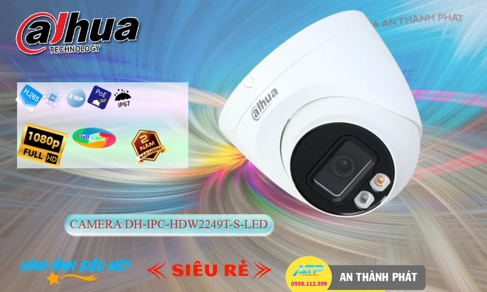 Camera Dahua DH-IPC-HDW2249T-S-LED Camera Dahua DH-IPC-HDW2249T-S-LED