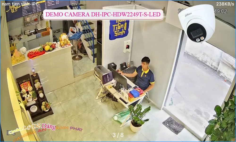 Camera Dahua DH-IPC-HDW2249T-S-LED Camera Dahua DH-IPC-HDW2249T-S-LED