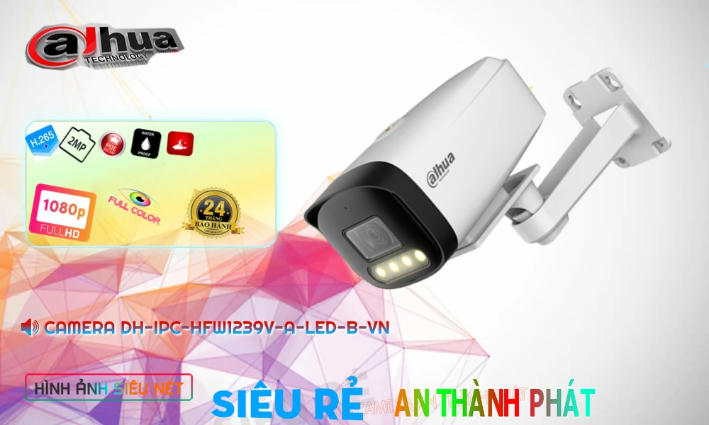 Camera IP Dahua Ngoài Trời DH-IPC-HFW1239V-A-LED-B-VN