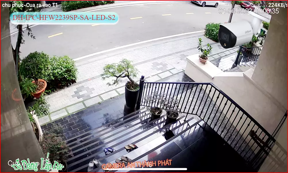 Hình demo camera fulll color chất lương DH-IPC-HFW2239SP-SA-LED-S2