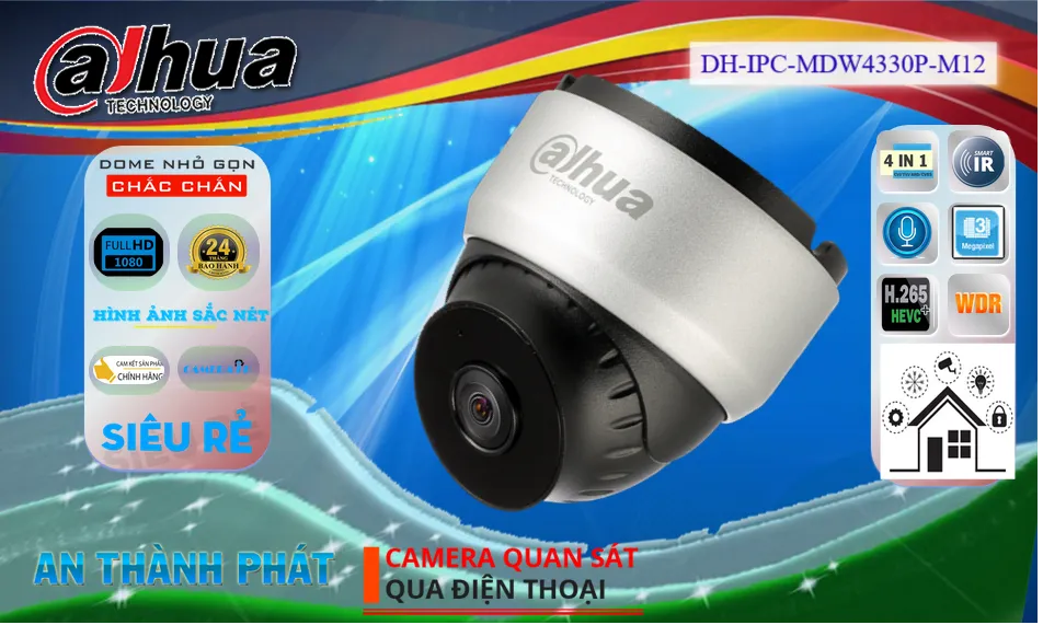 Camera  Dahua DH-IPC-MDW4330P-M12