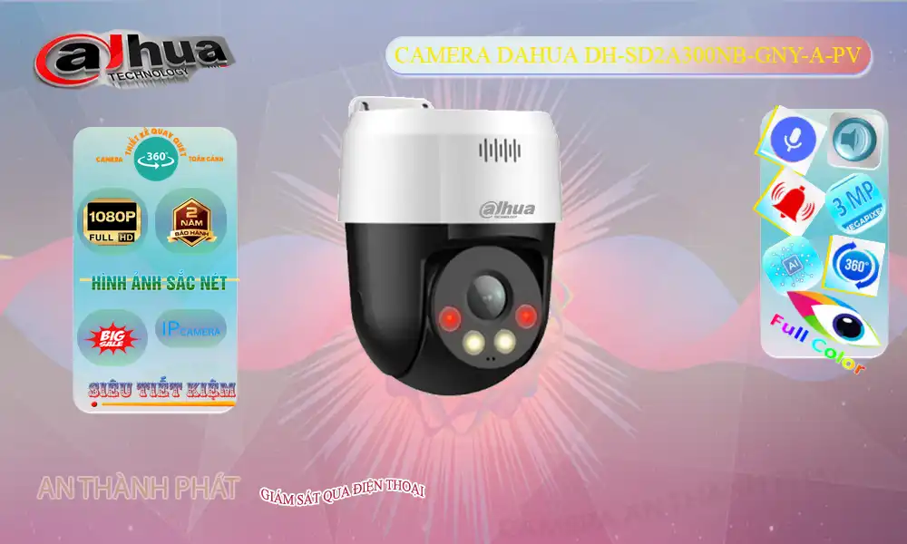 DH-SD2A300NB-GNY-A-PV sắc nét Dahua