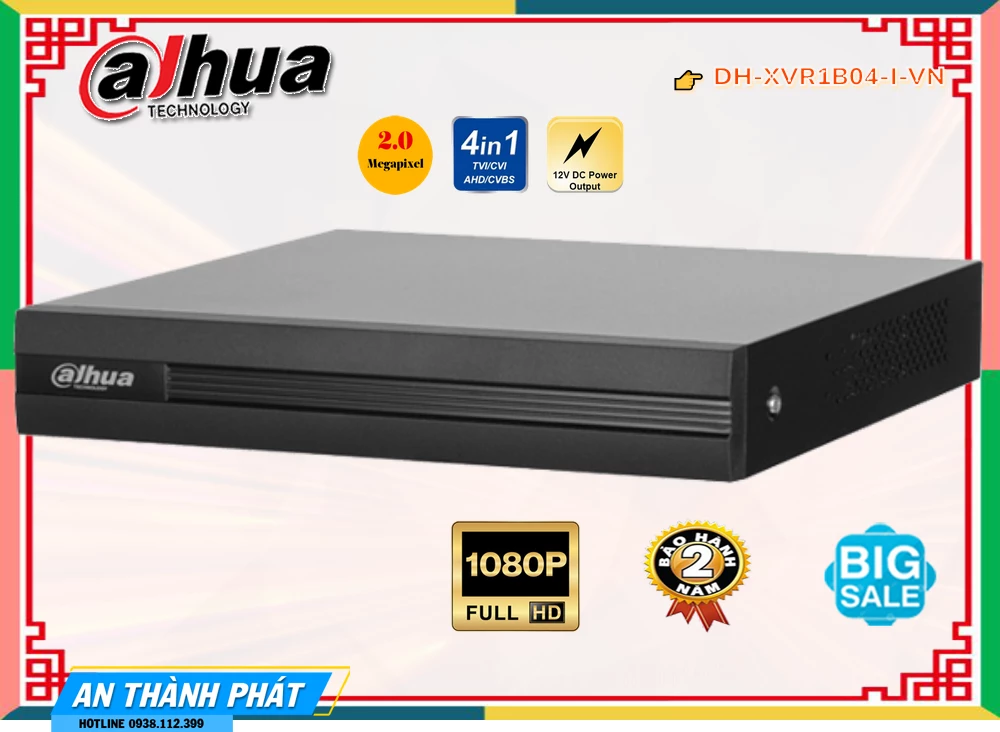 DH-XVR1B04-I-VN Dahua Tiết Kiệm DH-XVR1B04-I-VN Dahua Tiết Kiệm