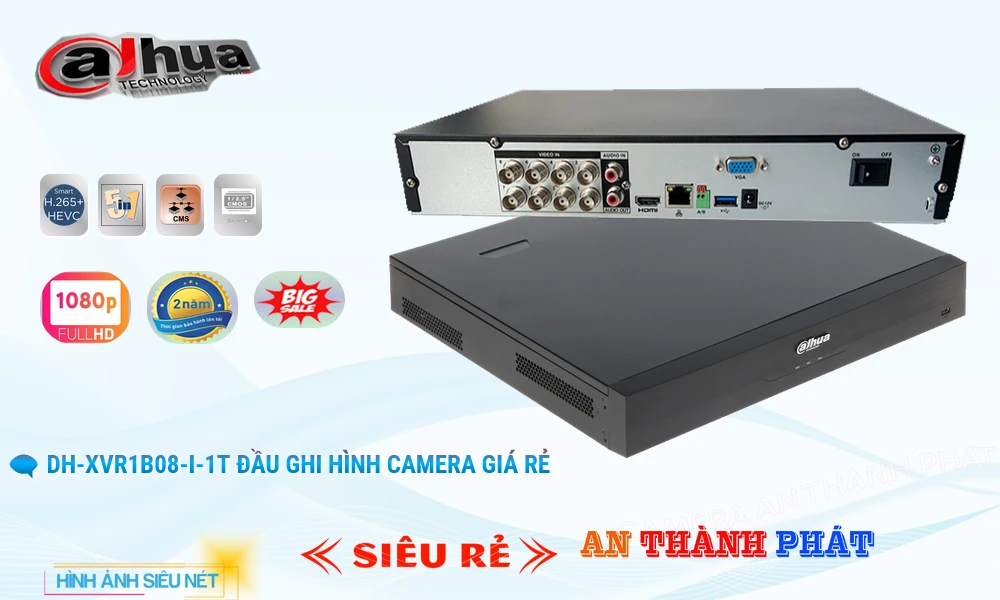 Đầu Ghi DH-XVR1B08-I-1T Chi phí phù hợp ✅
