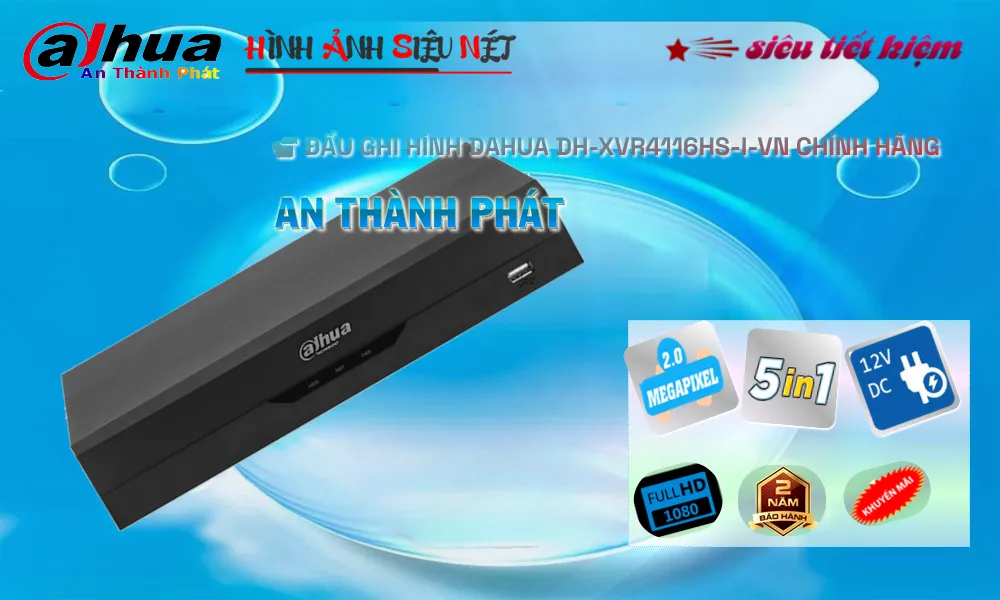 ✔ Đầu Thu KTS Dahua DH-XVR4116HS-I-VN Tiết Kiệm ✔ Đầu Thu KTS Dahua DH-XVR4116HS-I-VN Tiết Kiệm