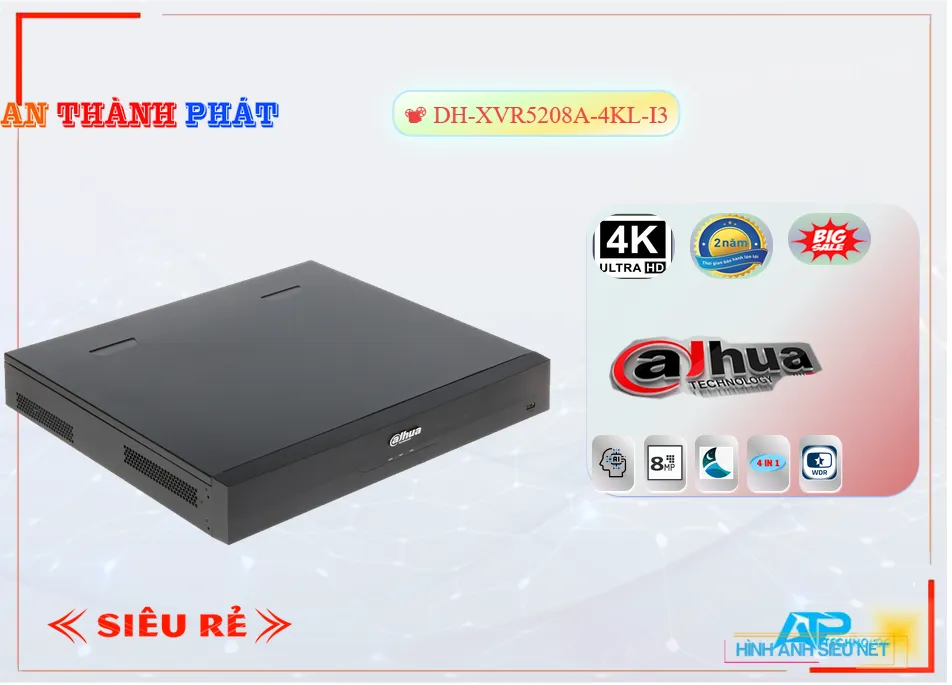 DH XVR5208A 4KL I3,Đầu Ghi Hình Dahua DH-XVR5208A-4KL-I3,DH-XVR5208A-4KL-I3 Giá rẻ, Công Nghệ HD DH-XVR5208A-4KL-I3 Công Nghệ Mới,DH-XVR5208A-4KL-I3 Chất Lượng,bán DH-XVR5208A-4KL-I3,Giá Đầu Ghi DH-XVR5208A-4KL-I3 Tiết Kiệm ,phân phối DH-XVR5208A-4KL-I3,DH-XVR5208A-4KL-I3 Bán Giá Rẻ,DH-XVR5208A-4KL-I3 Giá Thấp Nhất,Giá Bán DH-XVR5208A-4KL-I3,Địa Chỉ Bán DH-XVR5208A-4KL-I3,thông số DH-XVR5208A-4KL-I3,Chất Lượng DH-XVR5208A-4KL-I3,DH-XVR5208A-4KL-I3Giá Rẻ nhất,DH-XVR5208A-4KL-I3 Giá Khuyến Mãi