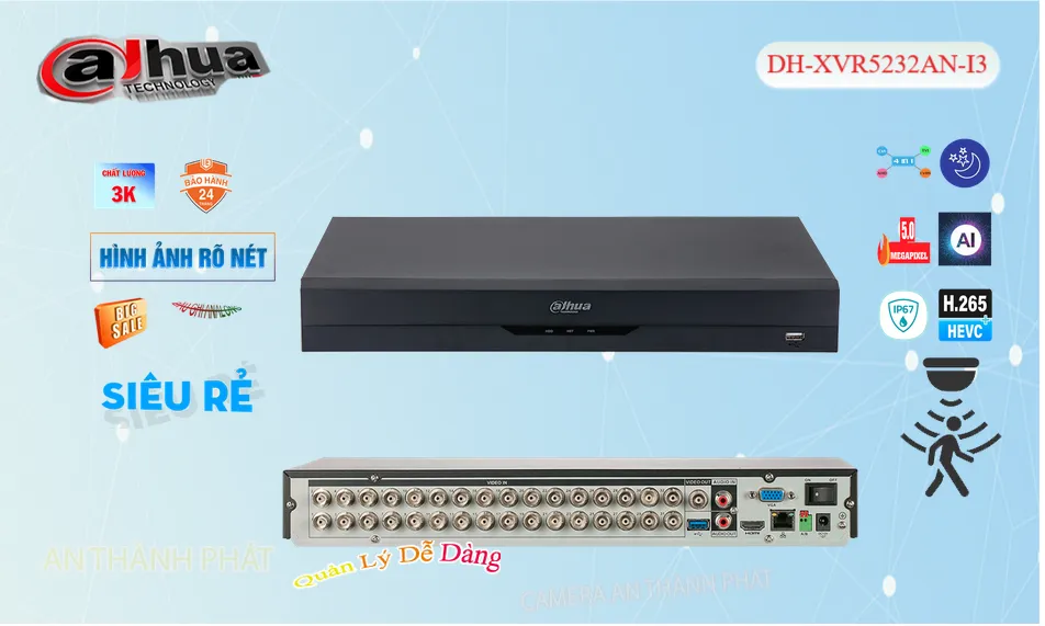 ❂  Đầu Thu KTS  Dahua DH-XVR5232AN-I3 Tiết Kiệm