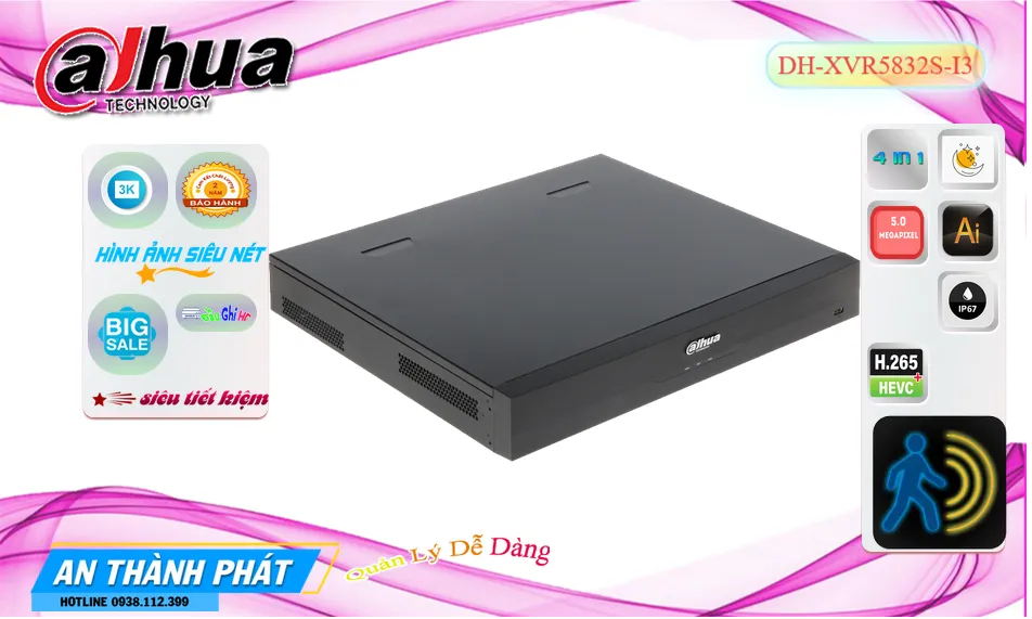 DH-XVR5832S-I3Đầu ghi Camera  Dahua Tiết Kiệm