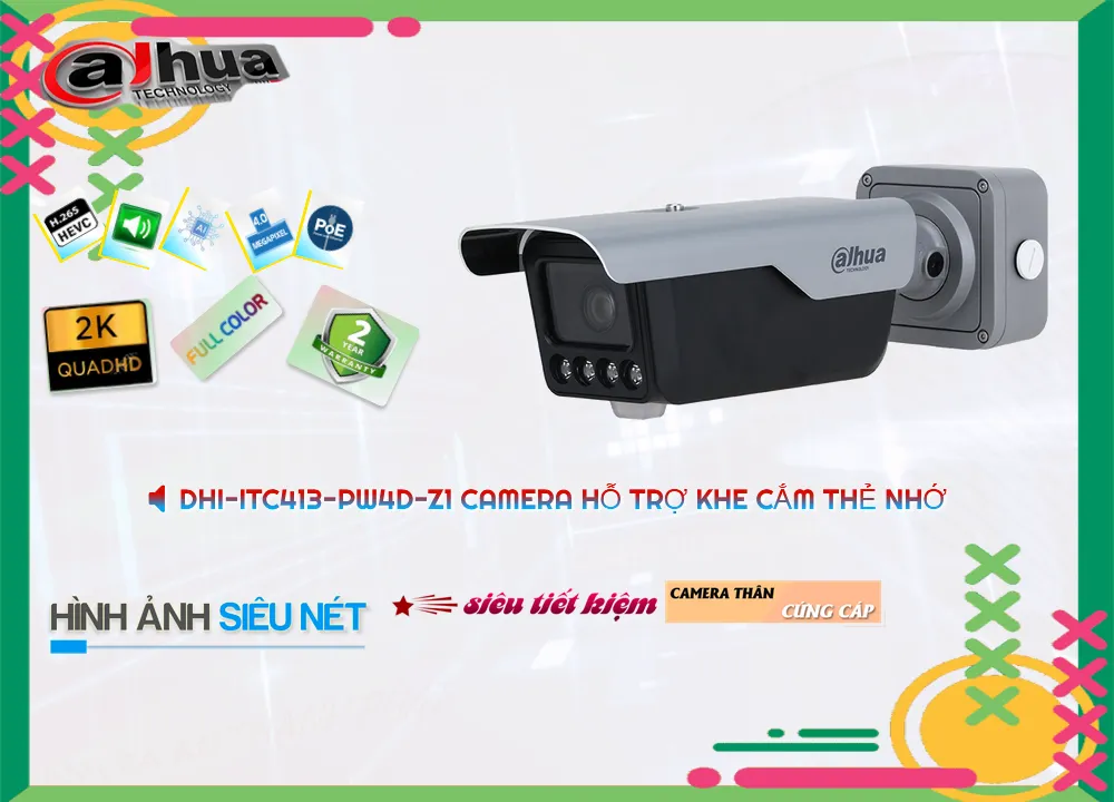 Camera DHI-ITC413-PW4D-Z1 Thiết kế Đẹp Camera DHI-ITC413-PW4D-Z1 Thiết kế Đẹp