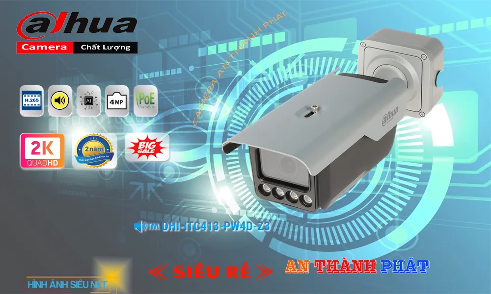DHI-ITC413-PW4D-Z3 Dahua Sắc Nét DHI-ITC413-PW4D-Z3 Dahua Sắc Nét