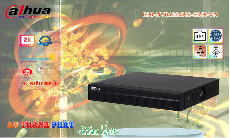 Đầu Ghi Ip DHI-NVR1104HS-S3H-VN