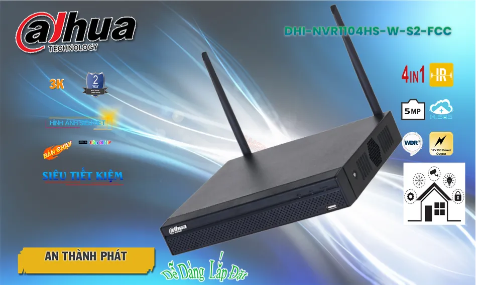 ✓ DHI-NVR1104HS-W-S2-FCCĐầu ghi Camera Dahua Giá rẻ ✓ DHI-NVR1104HS-W-S2-FCCĐầu ghi Camera Dahua Giá rẻ