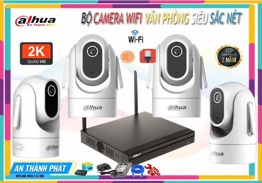 Trọn Bộ Camera Wifi Văn Phòng Siêu Nét Ultra 2K, camera không dây, camera giám sát 2K, camera văn phòng Wifi, camera quan sát siêu nét, camera wifi chất lượng cao, camera an ninh văn phòng.