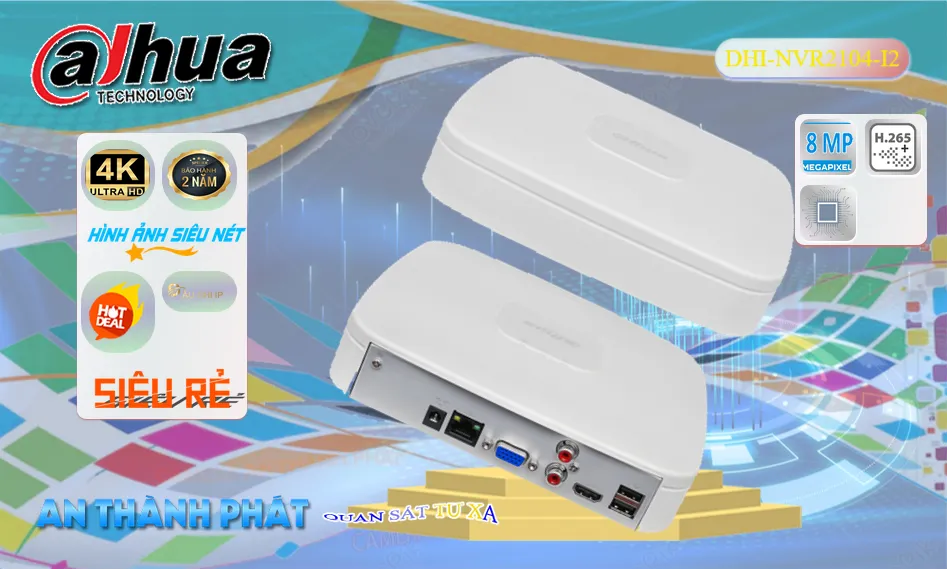 Đầu Thu KTS Dahua DHI-NVR2104-I2 Giá rẻ Đầu Thu KTS Dahua DHI-NVR2104-I2 Giá rẻ