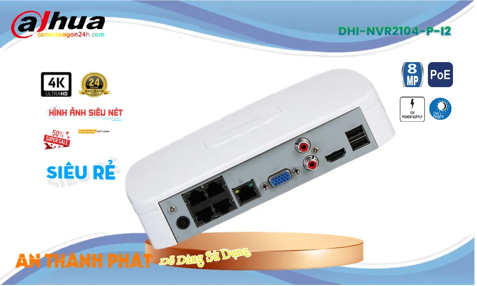 DHI-NVR2104-P-I2Thị Bị Ghi Hình Chất Lượng Hãng Ruijie DHI-NVR2104-P-I2Thị Bị Ghi Hình Chất Lượng Hãng Ruijie