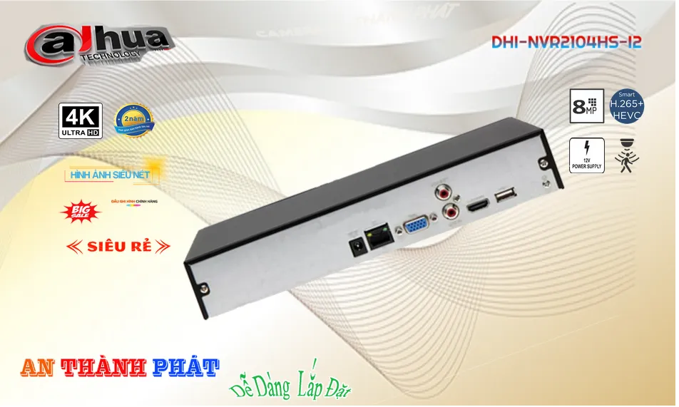 DHI-NVR2104HS-I2Thị Bị Ghi Hình Sắc Nét Dahua DHI-NVR2104HS-I2Thị Bị Ghi Hình Sắc Nét Dahua