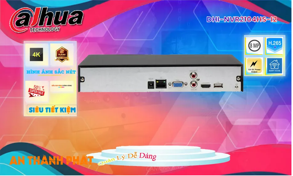 DHI-NVR2104HS-I2Thị Bị Ghi Hình Sắc Nét Dahua DHI-NVR2104HS-I2Thị Bị Ghi Hình Sắc Nét Dahua
