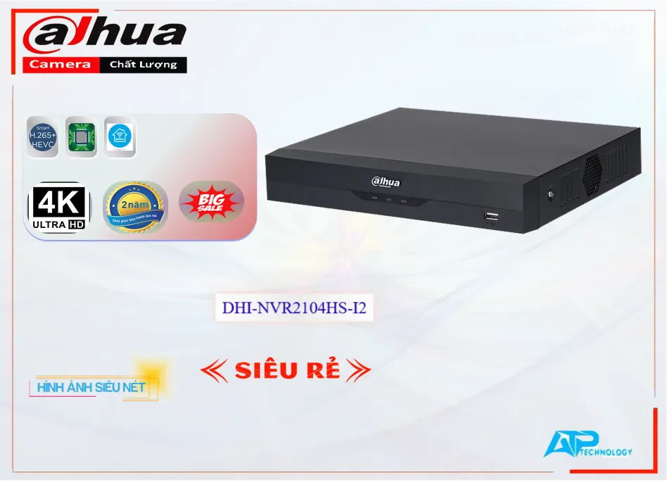 DHI-NVR2104HS-I2Thị Bị Ghi Hình Sắc Nét Dahua DHI-NVR2104HS-I2Thị Bị Ghi Hình Sắc Nét Dahua