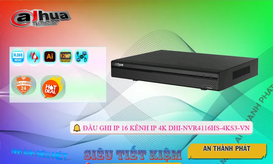 DHI-NVR4116HS-4KS3-VN Đầu Thu Dahua