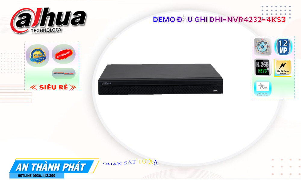 Dahua DHI-NVR4232-4KS3 Sắc Nét