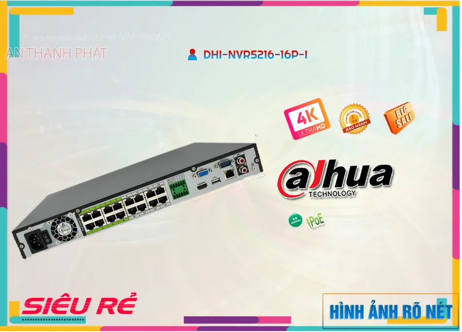 DHI-NVR5216-16P-IĐầu ghi Camera Dahua Thiết kế Đẹp DHI-NVR5216-16P-IĐầu ghi Camera Dahua Thiết kế Đẹp