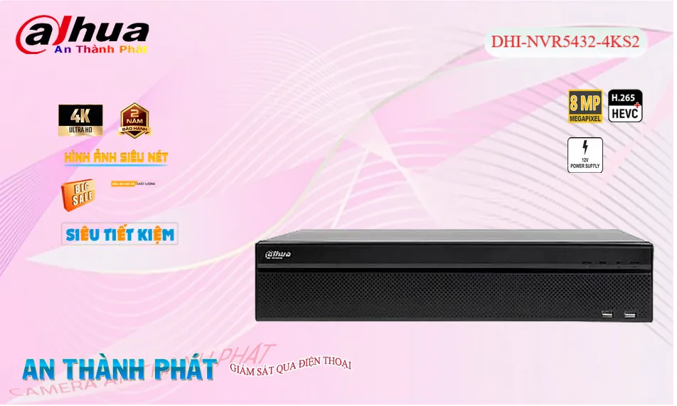 Đầu Ghi  Dahua Sắc Nét DHI-NVR5432-4KS2