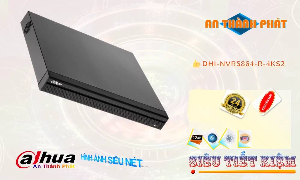 Đầu Ghi DHI-NVR5864-R-4KS2 Thiết kế Đẹp Đầu Ghi DHI-NVR5864-R-4KS2 Thiết kế Đẹp